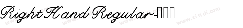 Right Hand Regular字体转换